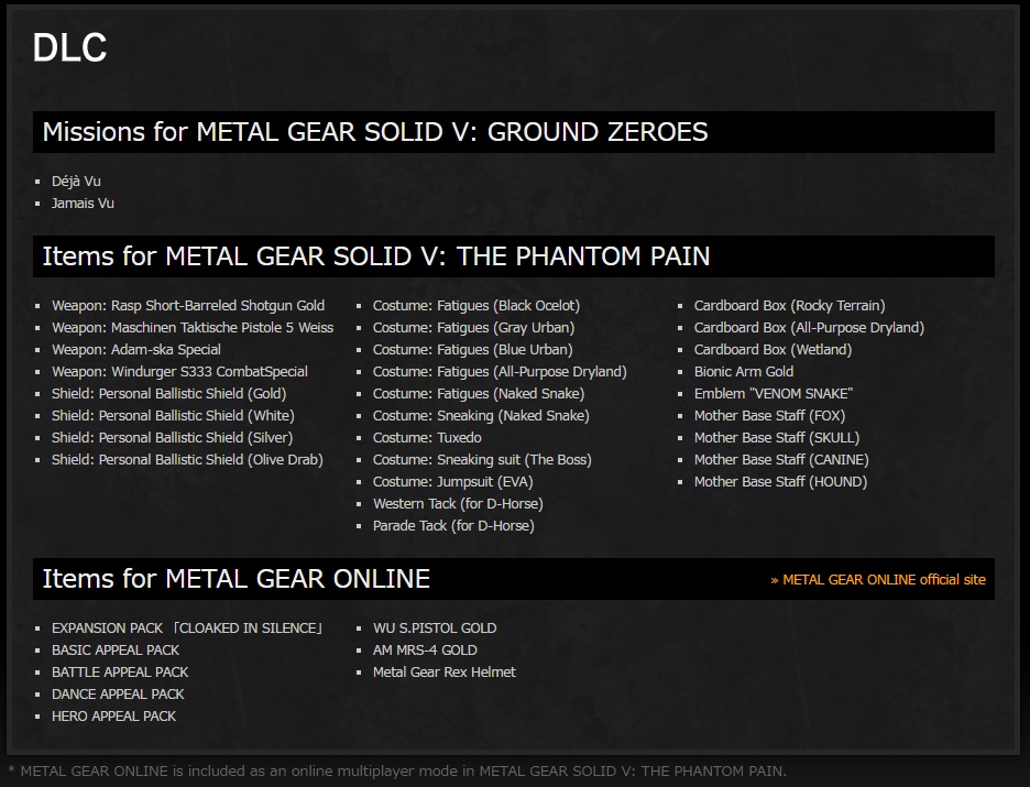 Metal Gear Solid v: l'expérience définitive